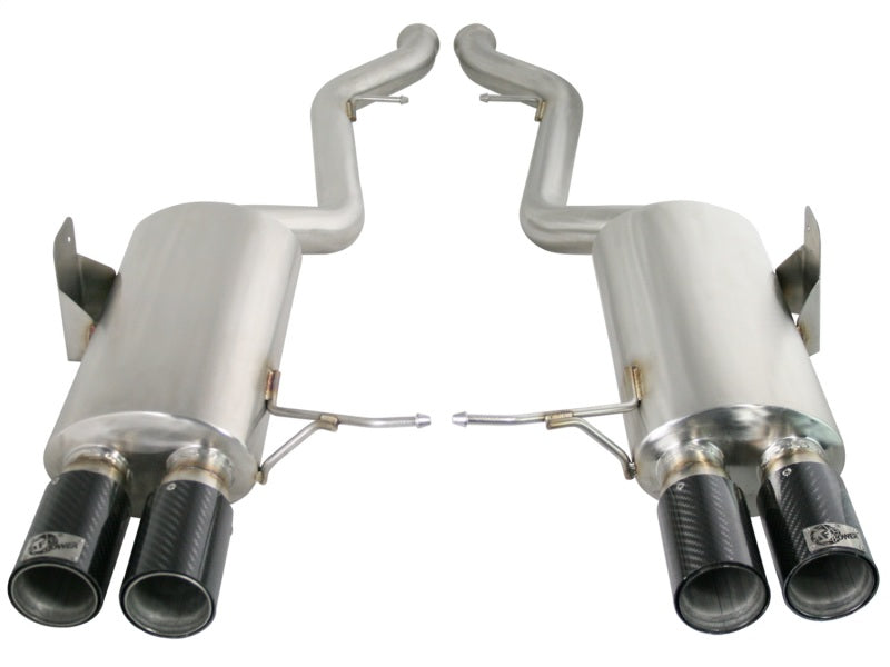 aFe MACHForce XP Exhaust Cat-Back 2.5in Dia Carbon Fiber Tips SS-304 08-13 BMW M3 (E90) V8 4.0L - DTX Performance