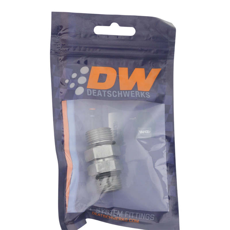 DeatschWerks 8AN ORB Male to 8AN ORB Male Swivel Adapter - Anodized DW Titanium - DTX Performance