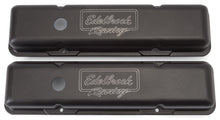 Load image into Gallery viewer, Edelbrock Valve Cover Victor Series Chevrolet 1959-1986 262-400 CI V8 Low Black - DTX Performance