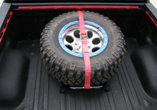 Load image into Gallery viewer, N-Fab Bed Mounted Rapid Tire Strap Universal - Gloss Black - Red Strap - DTX Performance