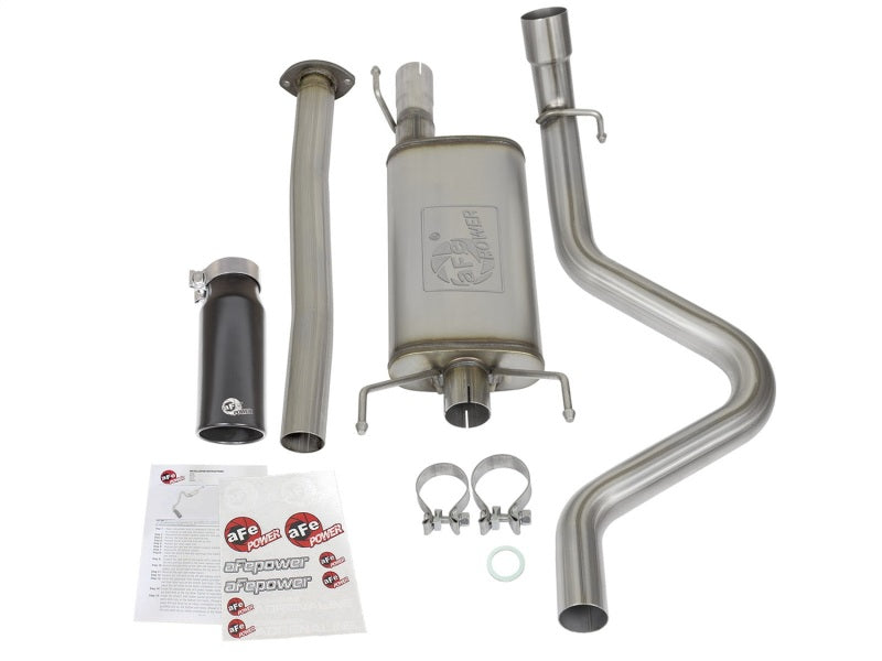 aFe MACHForce XP Cat Back SS Exhausts  Black Tips 05-12 Toyota Tacoma L4-2.7L - DTX Performance