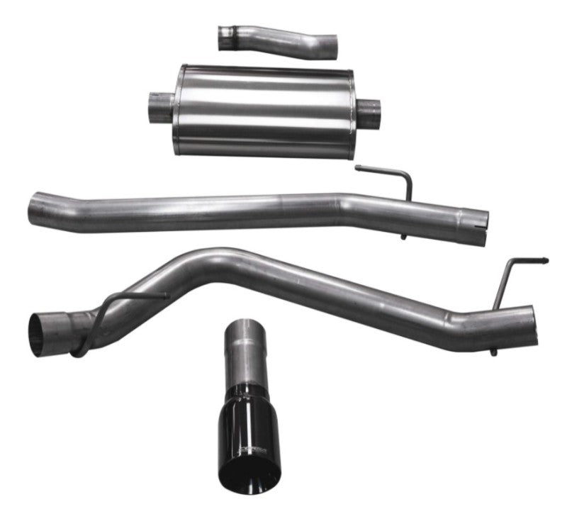 Corsa 2020 Jeep Gladiator JT 3.6L, Single Side Exit Cat-Back Exhaust w/ Single 4in Polished Tip - DTX Performance