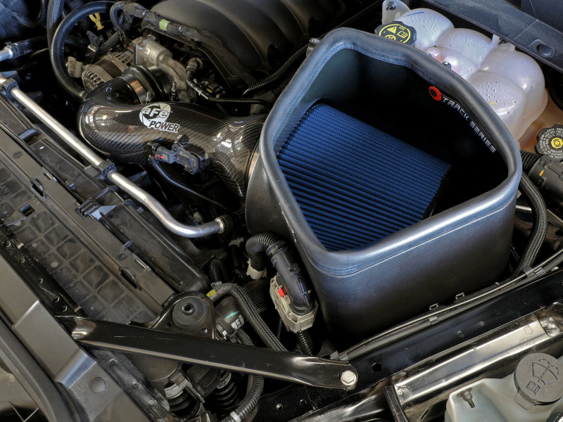 aFe 19-20 GM Trucks 5.3L/6.2L Track Series Carbon Fiber Cold Air Intake System With Pro 5R Filters - DTX Performance