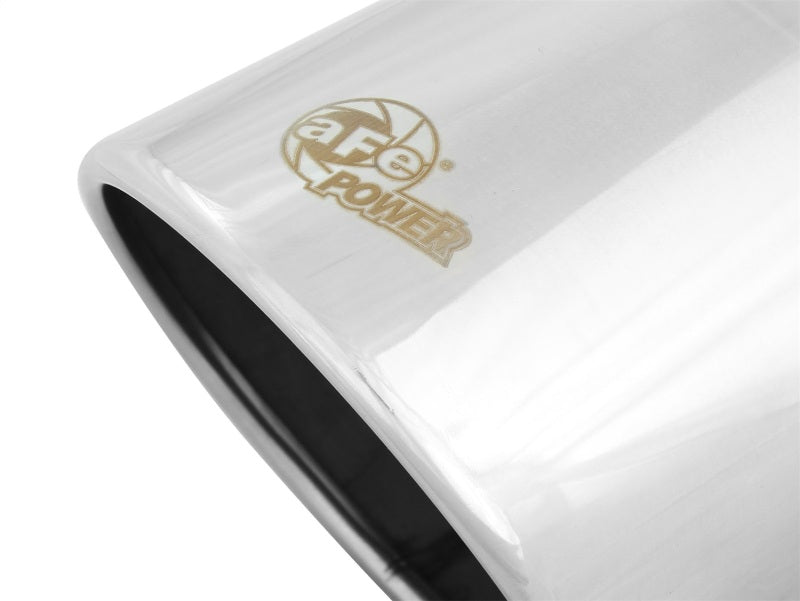 aFe Diesel Exhaust Tip Bolt On Polished 4in Inlet x 6in Outlet x 12in Length - DTX Performance