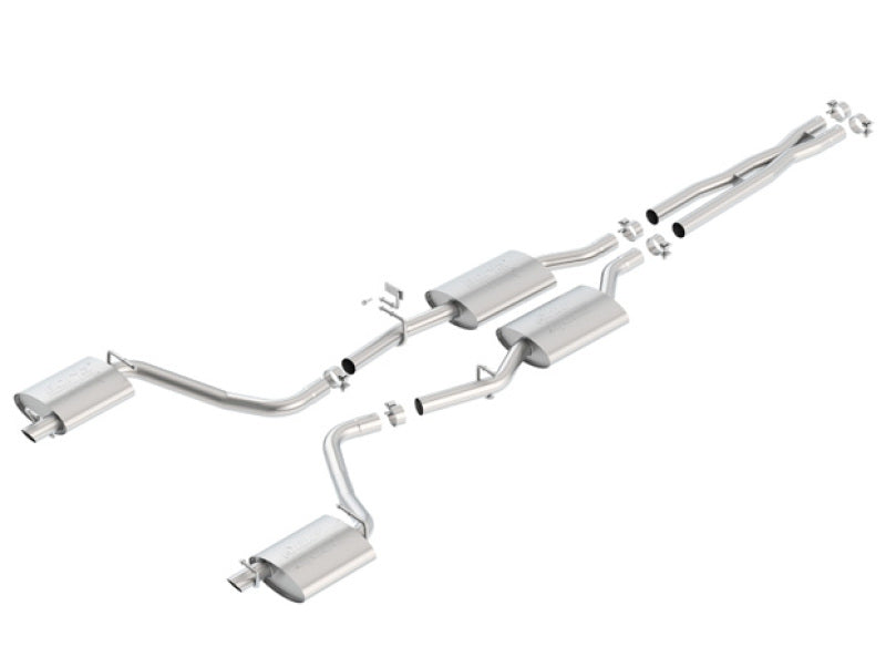 Borla 15-16 Dodge Charger 3.6L V6 ATAK Cat Back Exhaust (Uses Factory Valence) - DTX Performance