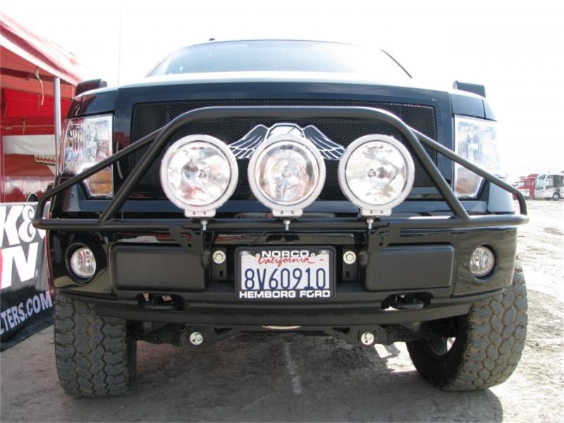 N-Fab Pre-Runner Light Bar 09-14 Ford F150/Lobo/Raptor - Gloss Black - DTX Performance