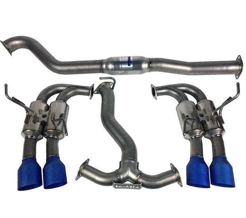 Invidia 11-14 WRX/STi Gemini 80mm Full Titanium 101mm Quad Tip Cat-Back Exhaust - DTX Performance