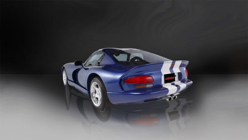 Corsa 96-02 Dodge Viper GTS 8.0L V10 Polished Sport Cat-Back Exhaust w/3in Inlet - DTX Performance