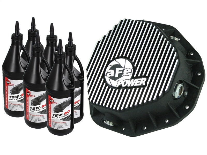 aFe Power Cover Rear Differential w/ 75W-90 Gear Oil Dodge Diesel Trucks 03-05 L6-5.9L - DTX Performance