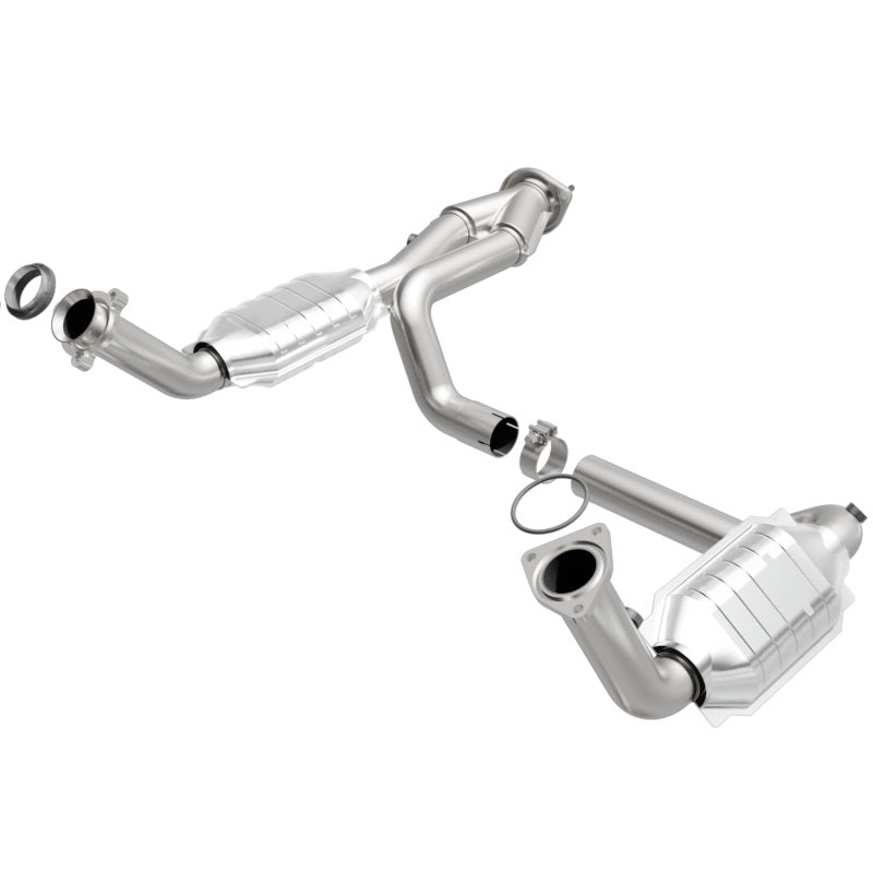 MagnaFlow Conv DF 02-06 Cadillac Escalade / 02-06 Chevy Avalanche 5.3L Dual Conv Y-Pipe Assembly 2WD - DTX Performance