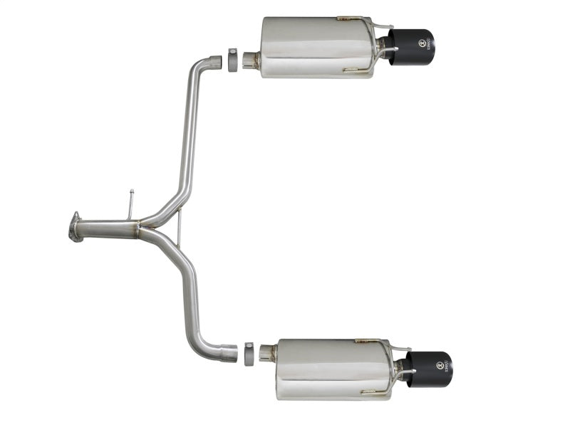 aFe Takeda 2.25-1.75in 304 SS Axle-Back Exhaust w/ Black Tips 13-17 Honda Accord Sport Sedan I4-2.4L - DTX Performance