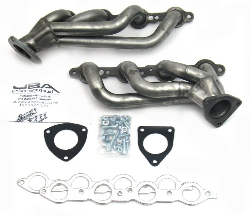 JBA 03-06 GM Truck 6.0L LS w/o EGR 1-5/8in Primary Raw 409SS Cat4Ward Header - DTX Performance