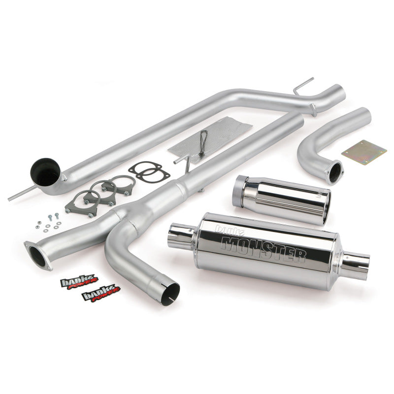 Banks Power 04-14 Nissan 5.6L Titan (All) Monster Exhaust System - SS Single Exhaust w/ Chrome Tip - DTX Performance