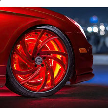 Load image into Gallery viewer, Oracle LED Illuminated Wheel Rings - Double LED - Red - DTX Performance