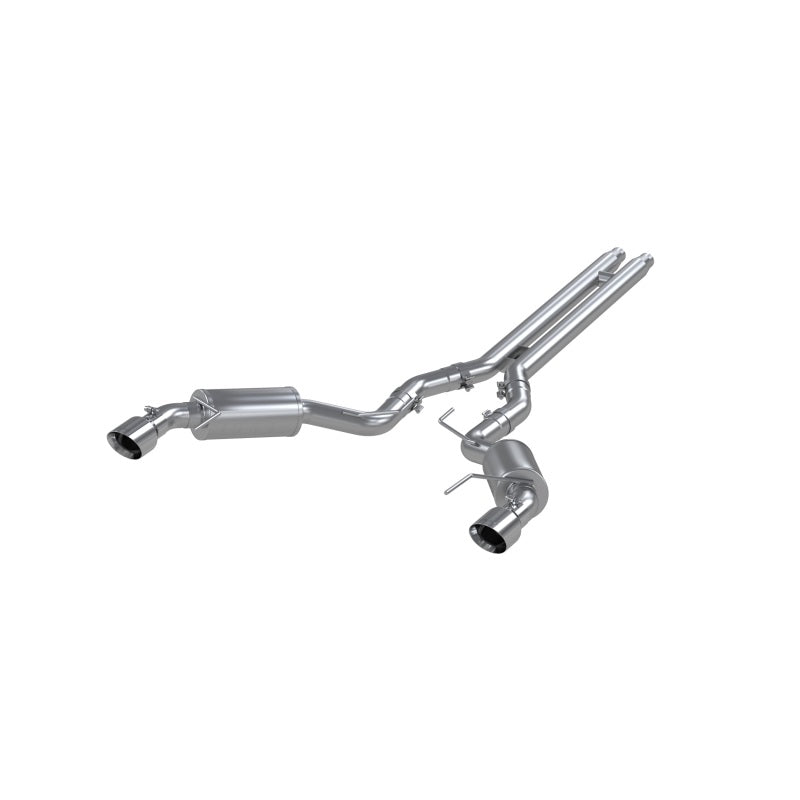 MBRP 15 Ford Mustang GT 5.0 3in Cat Back Dual Split Rear Street Version 4.5in Tips - Aluminized - DTX Performance