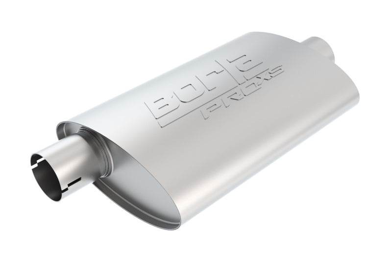 Borla Universal Center/Offset Oval 2in Tubing 14in x 4.25in x 7.88in PRO-XS Notched Muffler - DTX Performance