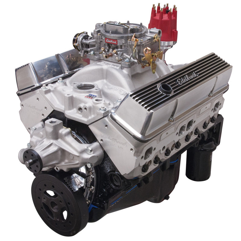 Edelbrock Crate Engine Edelbrock 9 0 1 Performer E-Tec w/ Short Water Pump As Cast - DTX Performance