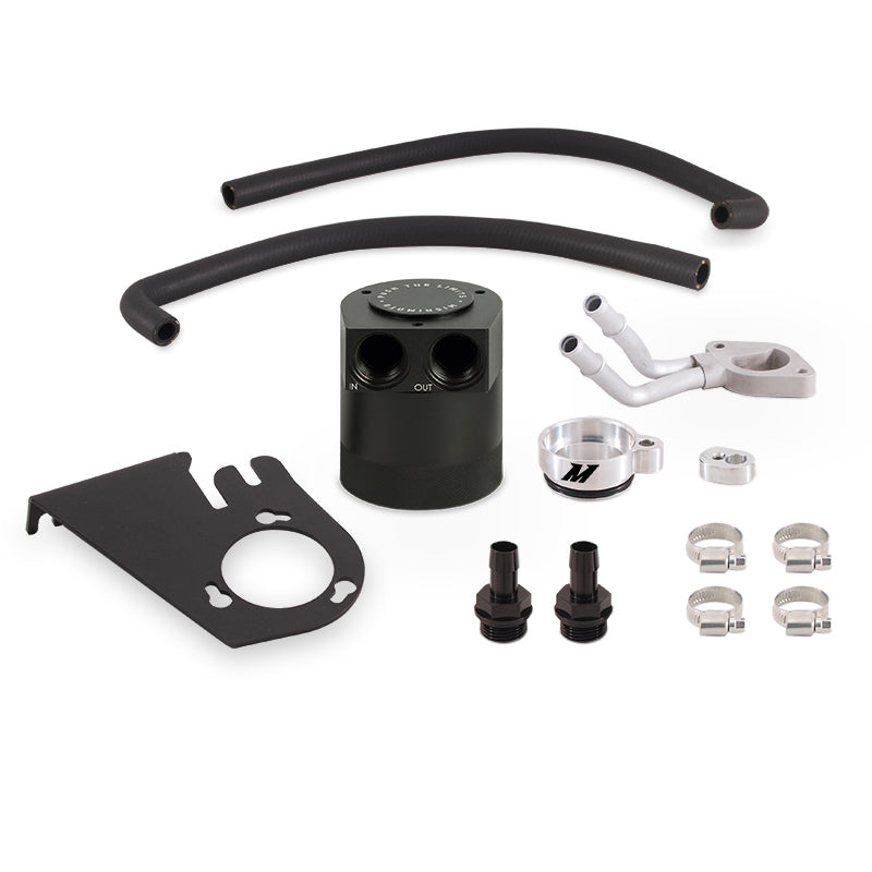 Mishimoto 11-16 Ford 6.7L Powerstroke Baffled Oil Catch Can Kit - DTX Performance