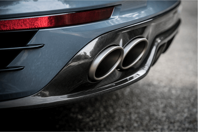 Akrapovic 16-17 Porsche 911 Turbo/Turbo S (991.2) Rear Carbon Fiber Diffuser - Matte - DTX Performance