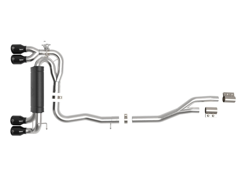 aFe MACHForce XP Exhausts Cat-Back SS 19-21 BMW M2 Competition L6-3.0L w/Black Tips - DTX Performance