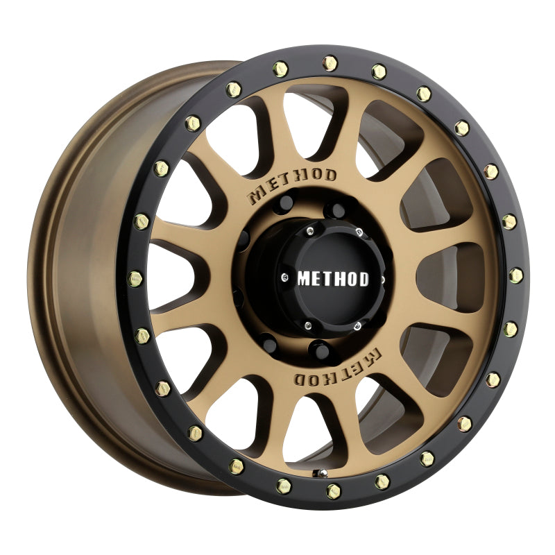 Method MR305 NV 20x10 -18mm Offset 8x6.5 130.81mm CB Method Bronze/Black Street Loc Wheel - DTX Performance