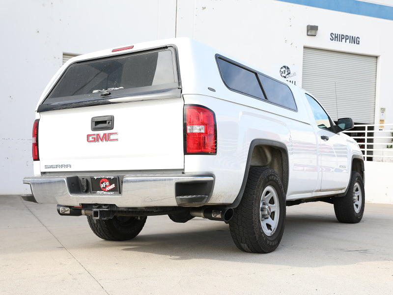 aFe Gemini XV 3in 304 SS Cat-Back Exhaust 09-18 GM Trucks V6-4.3/V8-4.8/5.3L w/ Black Tips - DTX Performance