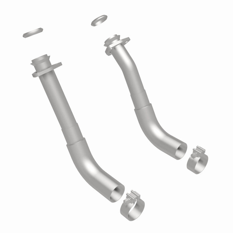 MagnaFlow 66-72 Chevy C10 Pickup V8 2-Piece Front Exhuast Pipe Kit (2in Tubing/Clamps/Inlet Flanges) - DTX Performance