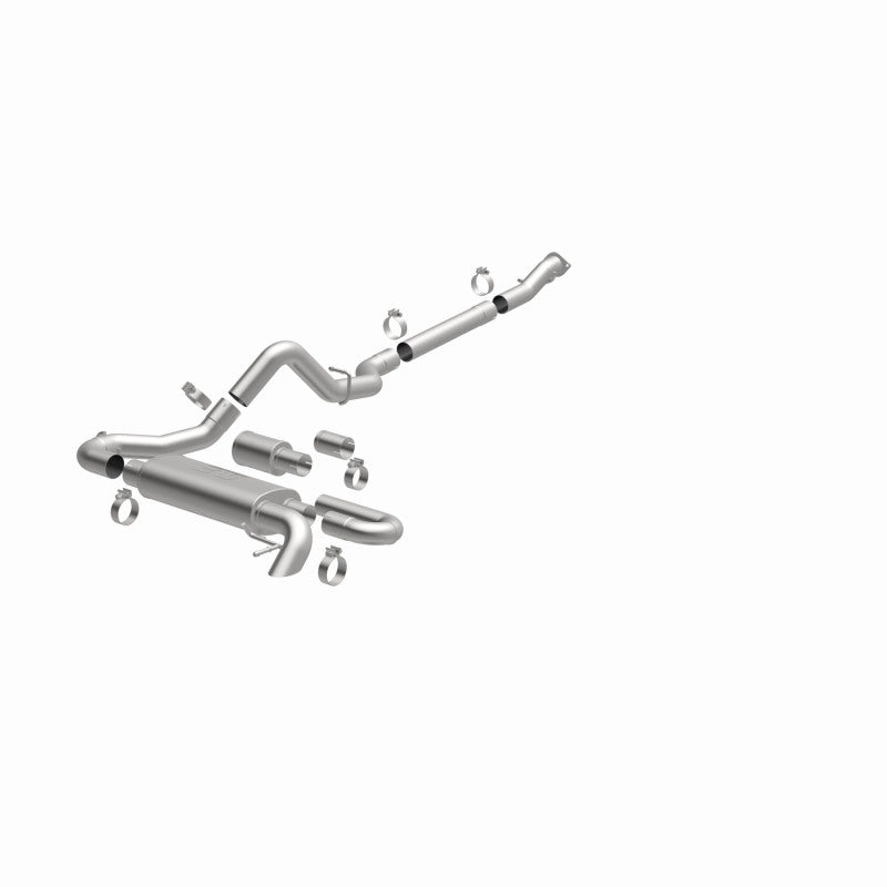 MagnaFlow 2021 Ford Bronco Overland Series Cat-Back Exhaust w/ Single Straight Driver Exit- No Tip - DTX Performance