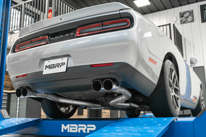 MBRP 15-16 Dodge Challenger 5.7L HEMI Cat Back Dual Split Rear - DTX Performance