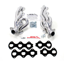 Load image into Gallery viewer, JBA 05-10 Ford F-Series 6.8L 3V V10 1-1/2in Primary Silver Ctd Cat4Ward Header - DTX Performance