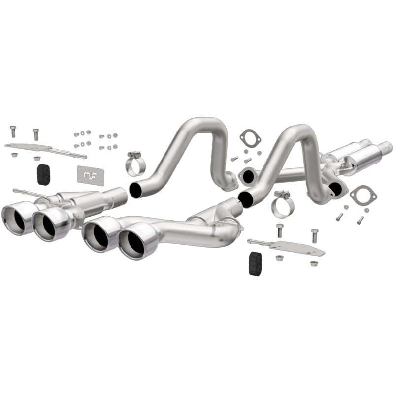 Magnaflow 00-04 Chev Corvette V8 5.7L Comp Series Quad Ctr Rr Exit SS Cat-Back Perf Exhaust - DTX Performance