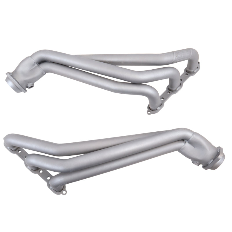 BBK 05-10 Dodge Challenger V6 Long Tube Exhaust Headers And Y Pipe And Converters - 1-5/8 Chrome - DTX Performance