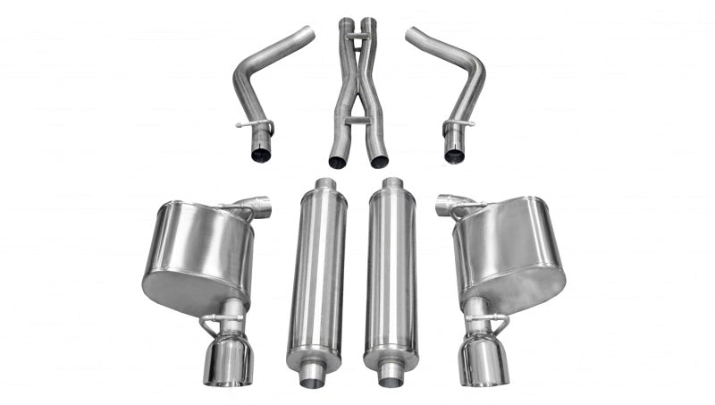 Corsa 11-13 Chrysler 300 R/T 5.7L V8 Polished Sport Cat-Back Exhaust - DTX Performance