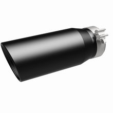 Load image into Gallery viewer, MagnaFlow Tip Stainless Black Coated Single Double Round Single Outlet 5in Dia 4in Inlet 13in L - DTX Performance