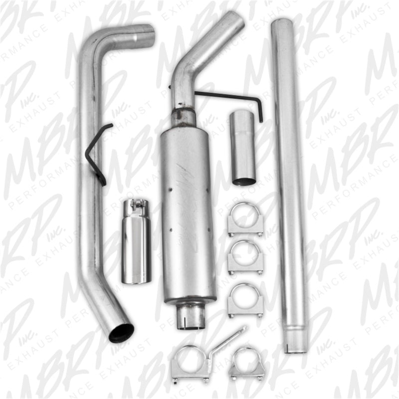 MBRP 2004-2008 Ford F150 EC/CC-SB Cat Back Single Side - DTX Performance