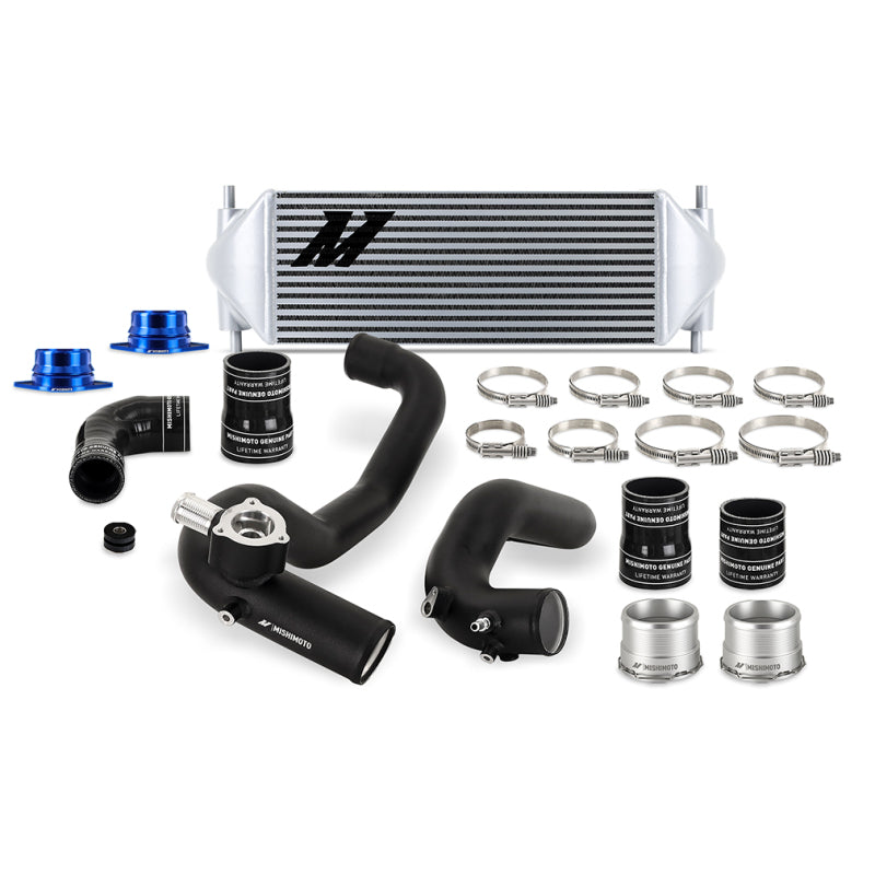 Mishimoto 2021+ Ford Bronco 2.3L Intercooler Kit - Black Pipes/Silver Core - DTX Performance