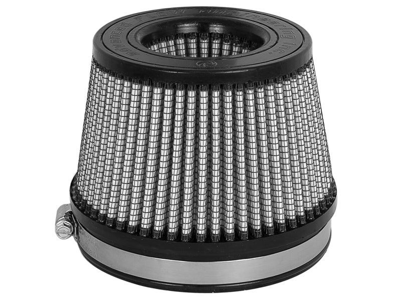 aFe MagnumFLOW Dry S Air Filter 5in. F x 5-3/4in. B x 4-1/2in. T (INV) x 3-1/2in. H - DTX Performance