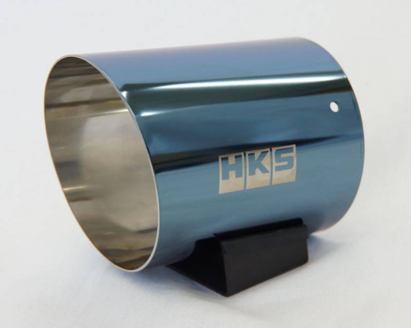 HKS Hi-Power SPEC-L Tail Tip Cover 94mm 118A-L Blue-SUS Tip - DTX Performance