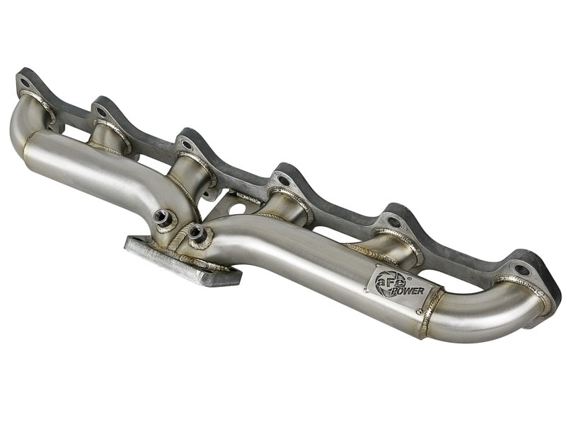 aFe Twisted Steel Header Turbo Manifold (T4) 98.5-02 Dodge Diesel Trucks L6 5.9L (td) - DTX Performance