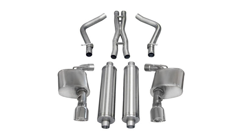 Corsa 12-13 Dodge Charger SRT-8 6.4L V8 Polished Sport Cat-Back Exhaust - DTX Performance