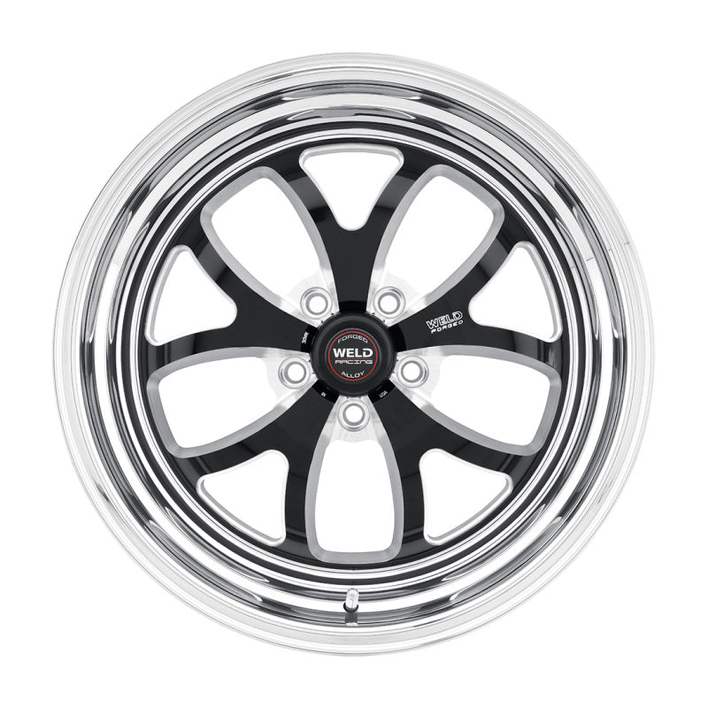 Weld S76 15x8 / 5x4.75 BP / 5.5in. BS Black Wheel (Medium Pad) - Non-Beadlock - DTX Performance