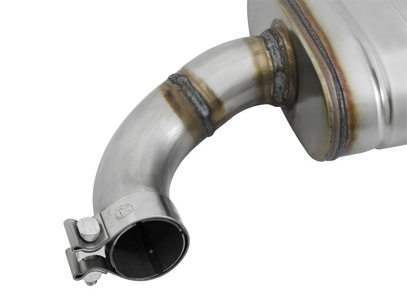 aFe MACHForce XP 2.5in 409 Stainless Axle Back Exhaust w/ Black Tips 15-17 Ford Mustang I4-2.3L (t) - DTX Performance