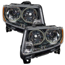 Load image into Gallery viewer, Oracle 11-13 Jeep Grand Cherokee Pre-Assembled Halo Headlights (Non HID) Chrome - UV/Purple - DTX Performance