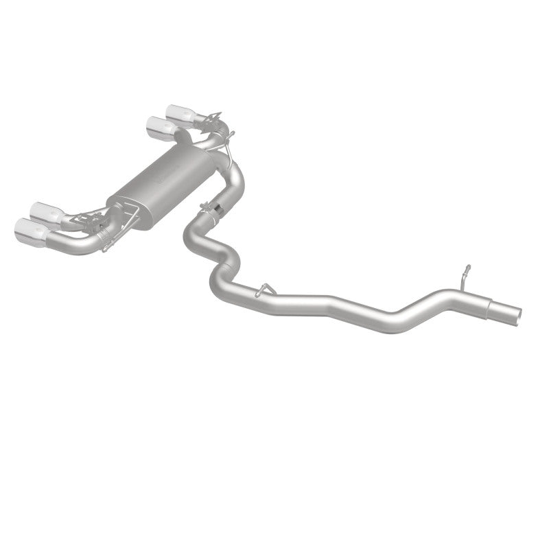 MagnaFlow Sys C/B 2015-2017 Volkswagen Golf R 3in Polished SS Quad Tip Split Rear Exit - DTX Performance