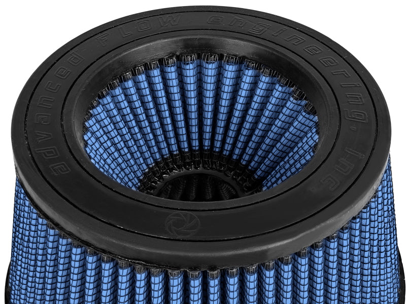 aFe MagnumFLOW Pro 5R Universal Air Filter 5in.F x 5-3/4in.B x 4-1/2in.T (INV) x 3-1/2in.H - DTX Performance