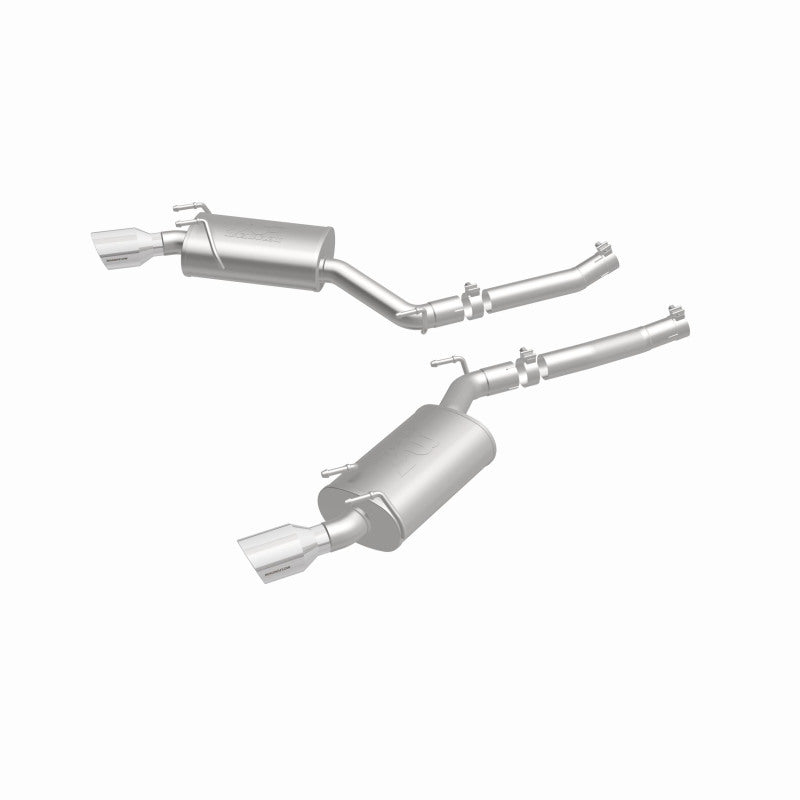 MagnaFlow Axle-Back Stainless Dual Split 4in Polished Tips 10-15 Chevrolet Camaro Convert. 3.6L V6 - DTX Performance