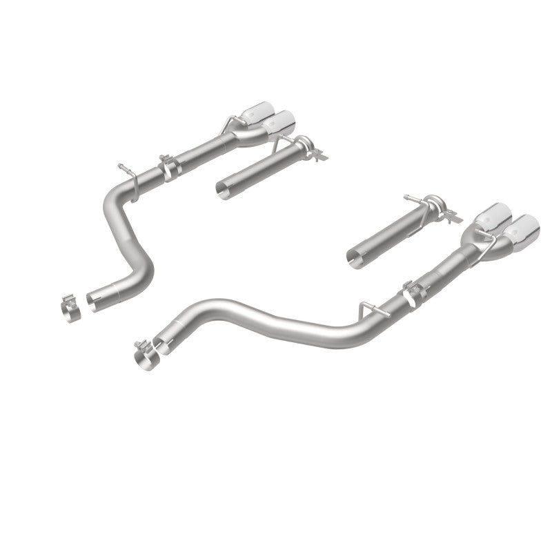 MagnaFlow Axle-Back, SS, 2.5in, Quad Split Rear 3.5in Tip 2015 Dodge Challenger R/T 5.7L - DTX Performance