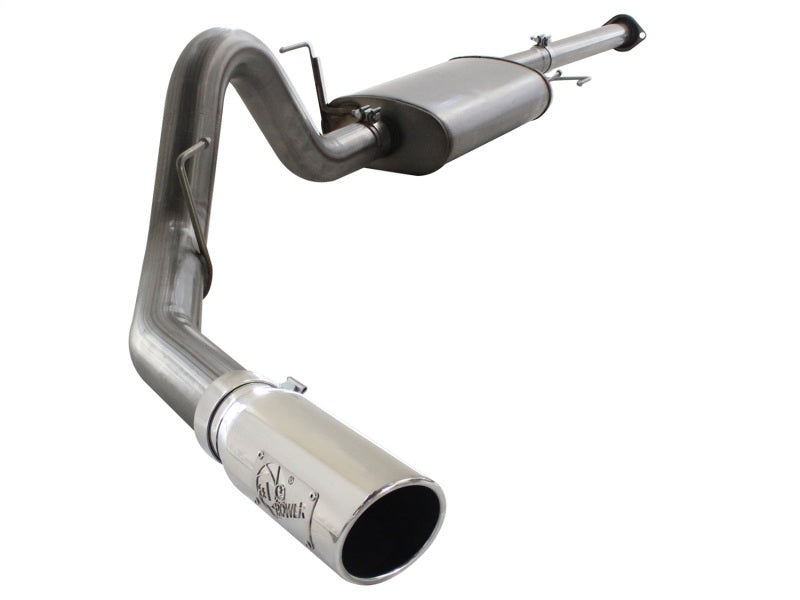 aFe MACHForce XP Exhausts Cat-Back SS 409 EXH Polished CB Ford F-150 11-12 V6-3.5L (tt) - DTX Performance