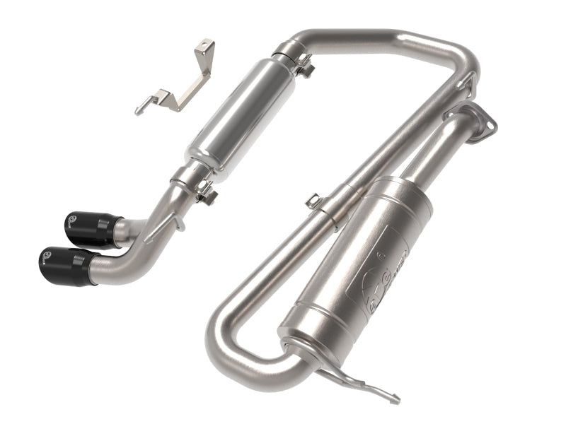 aFe 18-21 Suzuki Jimny Takeda 2-1/4in. 304 SS Cat-Back Exhaust w/ Blk Tip - DTX Performance