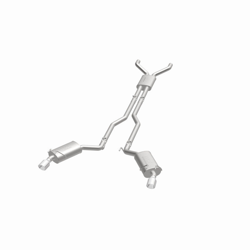 MagnaFlow Cat-Back Stainless Dual Split Rear Exit 4in Polished Tips 11-15 Chevy Camaro 3.6L V6 - DTX Performance